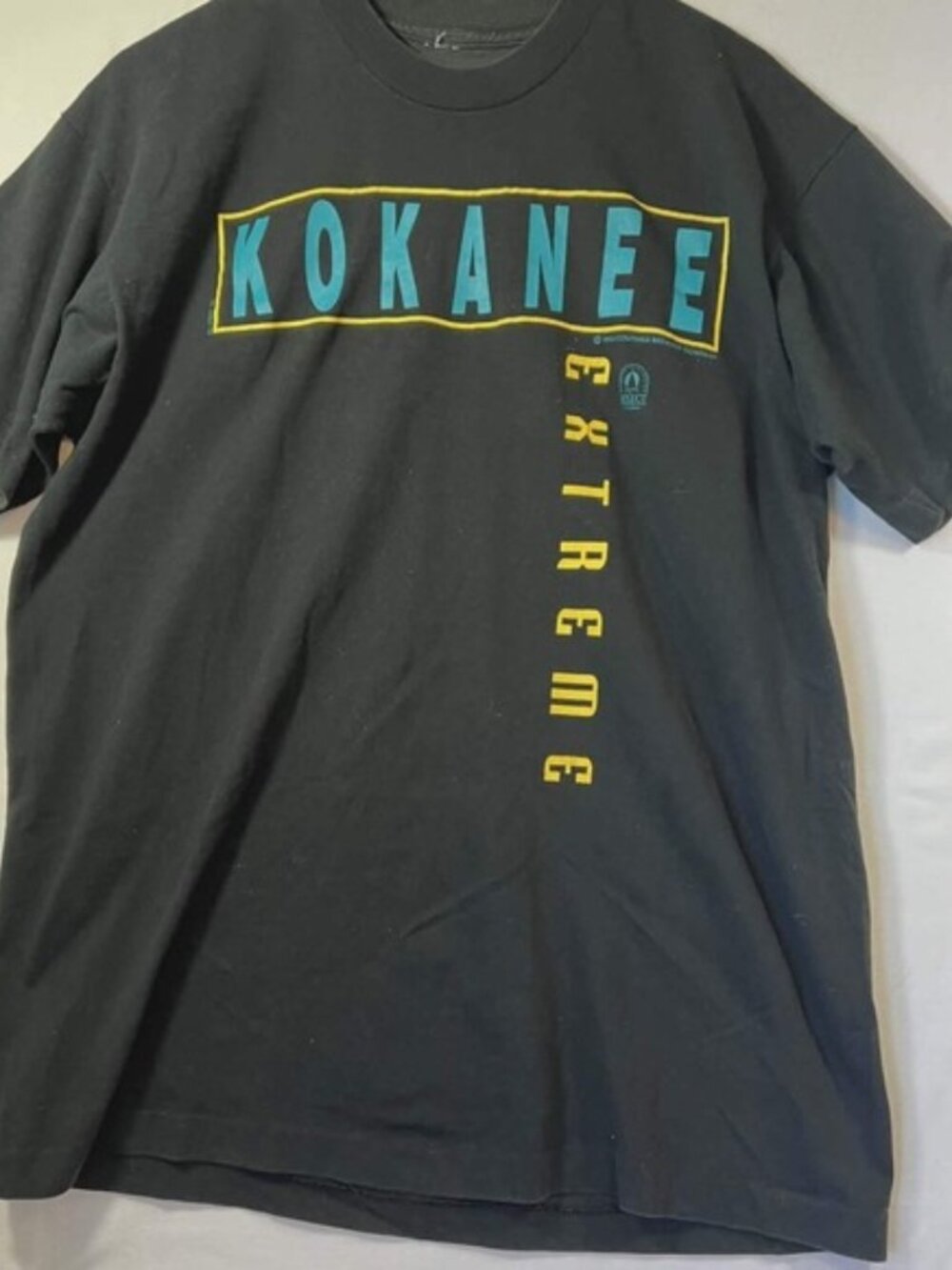 Vintage 1993 Kokanee Extreme Beer T-Shirt Columbia Brewing Company Black XL